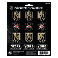 NHL - Vegas Golden Knights 12 Count Mini Decal Sticker Pack