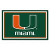 University of Miami 4ft. x 6ft. Plush Area Rug