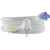 Conntek Indoor 15 ft. L White Extension Cord 16/3 SJTW