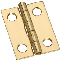 National Hardware 1 in. L Solid Brass Broad Hinge 1 pk