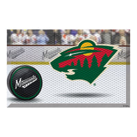 NHL - Minnesota Wild Rubber Scraper Door Mat