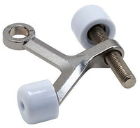 National Hardware Zinc Satin Chrome Silver Hinge Pin Door Stop Mounts to door