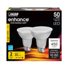 Feit Enhance PAR20 E26 (Medium) LED Bulb Bright White 50 Watt Equivalence 2 pk