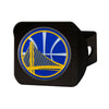 NBA - Golden State Warriors Black Metal Hitch Cover - 3D Color Emblem