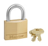 Master Lock 1-9/16 in. W Brass 4-Pin Cylinder Padlock Keyed Alike