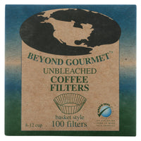 Beyond Gourmet Coffee Filters - Basket - Unbleached - 100 Count