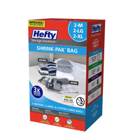 Hefty Shrink-Pak Clear Vacuum Cube Storage Bags (Pack of 2)