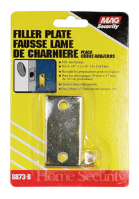 Prime-Line Brass Plated Gold Steel Door Filler Plate 1 pk