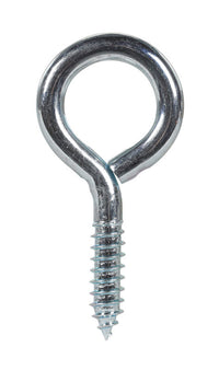 Hampton 7/16 in. Dia. x 3-7/8 in. L Zinc-Plated Steel Screw Eye 325 lb. 10 pk (Pack of 10)