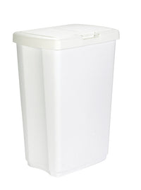 Rubbermaid 13.25 gal. White Spring Top Wastebasket (Pack of 6)