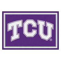 Texas Christian University 5ft. x 8 ft. Plush Area Rug