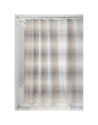 InterDesign 72 in. H x 72 in. W Beige Enzo Shower Curtain (Pack of 2)