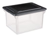 Sterilite 4.4 cu ft Black/Clear Storage Unit 11 in. H X 14 in. W X 18.5 in. D Stackable