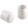 Shepherd Hardware Vinyl Leg Tip White Round 3/4 in. W X 3/4 in. L 4 pk