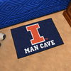 University of Illinois Man Cave Rug - 19in. x 30in.