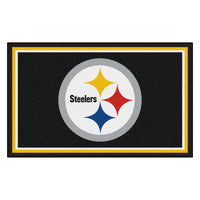 NFL - Pittsburgh Steelers 4ft. x 6ft. Plush Area Rug