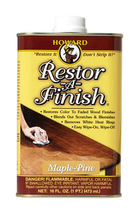 Howard Restor-A-Finish Semi-Transparent Maple Pine Oil-Based Wood Restorer 1 pt