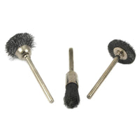 Forney Nylon Wire Bristle Brush Set 3 pc