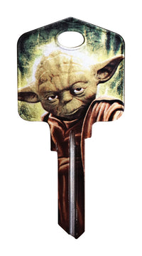 Hillman Star Wars Yoda House/Padlock Universal Key Blank Single (Pack of 5).