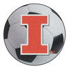 University of Illinois Soccer Ball Rug - 27in. Diameter