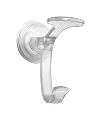 InterDesign Power Lock Spa Hook 4.1 in. H x 2.3 in. W x 6.5 in. L Clear Plastic (Pack of 6)