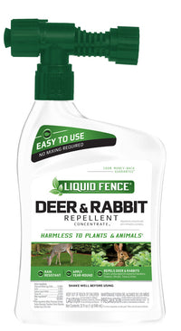 Liquid Fence Animal Repellent Liquid For Deer and Rabbits 32 oz. (Pack of 6)