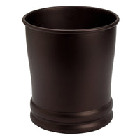 InterDesign Olivia Bronze Classic Wastebasket (Pack of 2)