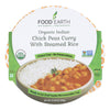 Food Earth - Entree Organic Chckpea Curry - Case of 6 - 10.58 OZ