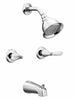 Moen Adler 2-Handle Chrome Tub and Shower Faucet