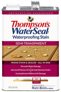 Thompson's WaterSeal Semi-Transparent Desert Tan Waterproofing Wood Stain and Sealer 1 gal (Pack of 4)