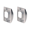 Prime-Line 2.25 in. H Chrome Steel Latch Strike Plate