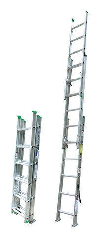 Werner 16 ft. H Aluminum Extension Ladder Type II 225 lb. capacity