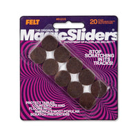 Magic Sliders Felt Self Adhesive Protective Pads Brown Round 3/4 in. W X 3/4 in. L  (Pack of 6)