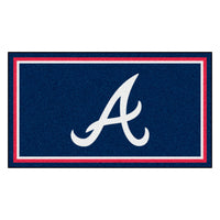 MLB - Atlanta Braves 3ft. x 5ft. Plush Area Rug