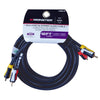 Monster Just Hook It Up 12 ft. L Video & Stereo Audio Cable RCA