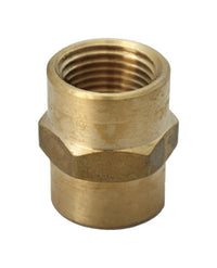 JMF 1/2 in. FPT x 1/8 in. Dia. FPT Yellow Brass Reducing Coupling (Pack of 5)