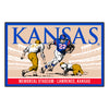 University of Kansas Ticket Stub Rug - 19in. X 30in.