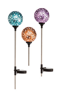 Luminous Garden Multicolored Iron 28.7 in. H Shimmering Solar Garden Stake (Pack of 12).