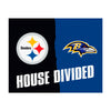 NFL House Divided - Steelers / Ravens House Divided Rug