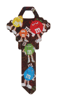 Hillman M&Ms House/Office Key Blank 68 SC1 Single  For Schlage Locks (Pack of 6)