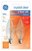 GE 40 watts B10 Decorative Incandescent Bulb E12 (Candelabra) Soft White 2 pk (Pack of 5)