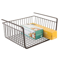 iDesign York Lyra 14.2 in. L X 12.2 in. W X 7.1 in. H Black Wire Basket