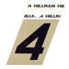 Hillman 1.5 in. Reflective Black Metal Self-Adhesive Number 4 1 pc (Pack of 6)