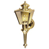 Heath Zenith Gold Motion-Sensing Incandescent Wall Lantern