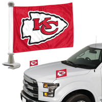 NFL - Kansas City Chiefs Ambassador Car Flags - 2 Pack