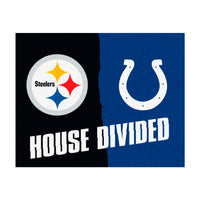 NFL House Divided - Steelers / Colts House Divided Rug