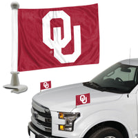 University of Oklahoma Ambassador Car Flags - 2 Pack