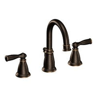 MEDITERRANEAN BRONZE TWO-HANDLE HIGH ARC BATHROOM FAUCET