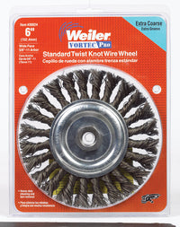 Weiler Vortec Pro 6 in. Knotted Wire Wheel Brush Carbon Steel 11000 rpm 1 pc