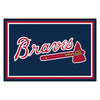 MLB - Atlanta Braves Tomahawk 5ft. x 8 ft. Plush Area Rug